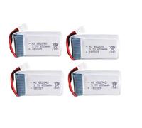 YUNIQUE GREEN-CLEAN-POWER - Batteria 650mAh 3.7V 25C Lipo | Compatibile con Syma X5 X5C X5SC X5SW, Cheerson CX-30W, Skytech M68 | Set di 4 per Prestazioni Ottimali | Silver