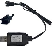 YUNIQUE GREEN-CLEAN-POWER - Caricabatterie USB per Batterie LiPo 7,4V 2S | Connettore SM-3P | Ricarica Sicura e Versatile | Leggero e Portatile | Compatibile con Auto/Drone/Barca RC, Nero