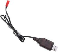 Caricabatterie USB 6V Ni-MH/Ni-CD per giocattoli RC | Cavo JST 2P | Protezion...