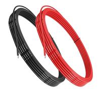 YUNIQUE GREEN-CLEAN-POWER - Cavo Silicone 18 AWG Flessibile 2.5 Metri Rosso e 2.5 Metri Nero | Alta Resistenza, Materiali Premium | Ideale per Elettronica, Cablaggio Rame