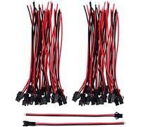 YUNIQUE GREEN-CLEAN-POWER - Kit Cavo JST 2PIN 22AWG 135mm 20 Coppie Connettori M/F | Modellismo RC, Autoradio, Adattatore 20 Pin, Nero/Rosso