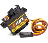 YUNIQUE GREEN-CLEAN-POWER - Servo Analogico EMax ES08A II 8.6g | Ingranaggi in Plastica | Kit Staffa Braccio 15T | per Axial SCX24 RC, Lega di Alluminio, 23x11,5x24 mm