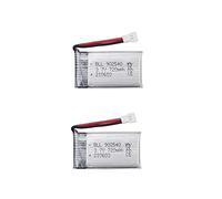 YUNIQUE GREEN-CLEAN-POWER - Set 2 Batterie Lipo Ricaricabili 720mAh 3.7V per Drone | Compatibili con Syma X5, Cheerson CX-30W, Skytech M68, Wltoys F949 | Alta Capacità, 45x25x10 mm - 17 Gr, Silver