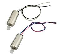 YUNIQUE GREEN-CLEAN-POWER - Set 2 Motori per Drone Syma X5SW/X5SC | Motore Orario & Antiorario per Prestazioni Ottimali | Ideale per Sostituzione o Ricambio, Argento, Plastica