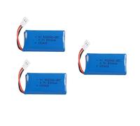 YUNIQUE GREEN-CLEAN-POWER - Set 3 Batterie LiPo 3.7V 500mAh Ricaricabili | Compatibili con Droni HUBSAN X4, JXD 385 | Tempo di Volo Esteso, Azzurro/Blu