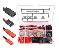 Set di 40 connettori servo universali | Compatibile con kit JST, SYP, Futaba, RC