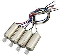 YUNIQUE GREEN-CLEAN-POWER - Set di 4 Motori per Syma X5SW X5SC-1 Drone RC | 2 Motori Orari e 2 Antiorari, Adatti per Modellismo | Dimensioni 16,70 x 8 mm, Argento, Plastica