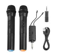 Yunir Microfono wireless, microfono palmare wireless digitale bidirezionale VHF universale di con ricevente, per canto KTV familiare, feste, discorsi, riunioni di lavoro,