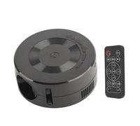 Yunir Mini Proiettore LED, Proiettore Cinematografico per Esterni con Alimentatore Mobile, Compatibile con Smartphone, USB, LCD, 1920 x 1080
