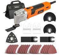 Yunirvana multi-strumento oscillatore 300W, multi-strumento 15,000-22,000RPM con angolo di oscillazione 3 °, 6 velocità, strumenti di oscillazione con 32 accessori e borsa di trasporto