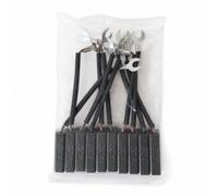 YunJove 10 Pezzi Spazzole di Carbone Generatore Kit Motore Ricambio Compatibili con Modelli Vari Rame Intrecciato Attacco a Forcella Adatte per Generatori, 12.5x12.5x32 10 Pezzi J204