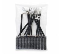 YunJove 10 Pezzi Spazzole di Carbone Generatore Kit Motore Ricambio Compatibili con Modelli Vari Rame Intrecciato Attacco a Forcella Adatte per Generatori, 8x10x32 10 Pezzi J204