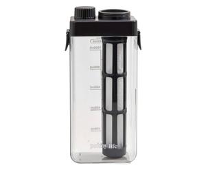 YunJove Cold Brew Coffee Maker Caraffa Caffè Freddo Brocca Tè Caraffa per Bevande Fredde Infusore a Tubo Coperchio Antiscivolo PP Compatto Facile da Riporre, Nero, 1100 Ml