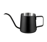 YunJove Kettle per Caffè a Versamento in Acciaio 304 con Indicatori di Interni E Apertura Ampia per Pulizia Facile Adatto per Metodi Manuali E Preparazioni Domestiche, Nero, 350ML
