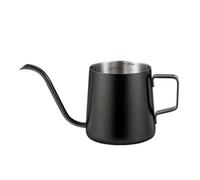YunJove Kettle per Caffè a Versamento in Acciaio 304 con Indicatori di Interni E Apertura Ampia per Pulizia Facile Adatto per Metodi Manuali E Preparazioni Domestiche, Nero, 250ML