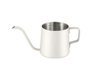 YunJove Kettle per Caffè a Versamento in Acciaio 304 con Indicatori di Interni E Apertura Ampia per Pulizia Facile Adatto per Metodi Manuali E Preparazioni Domestiche, Bianco, 250ML
