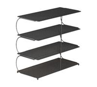 YunJove Organizzatore Da Scrivania Utilizzabile Come Ripiano Portaoggetti, Libreria E Vassoio per Documenti, Inserto Versatile in Ferro per Una Soluzione di a, 4 strati