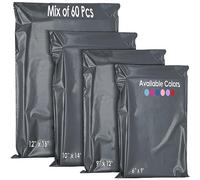 YUNJU 60 sacchetti di plastica misti con chiusura automatica postale - buste per la spedizione di vestiti, postali, imballaggi, sacchetti di spedizione - sacchetti di spedizione medi