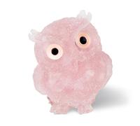 Yunjuhop Decorazione della statua del gufo Statua di un piccolo gufo di cristallo da 5.8centimetro, Regalo di gufo di pietra curativa per le donne, Decorazione del giardino delle streghe animali
