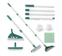 Yunjuhop Magic Broom - Spazzatrice multifunzione in silicone, lavavetri per la casa, per la pulizia di animali domestici, per la pulizia di interni, bagno, scopa per cani (verde)