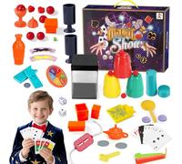 Yunlaishaocer Scatola magica, 24 trucchi magici con istruzioni, cassetta magica per bambini per ragazze e ragazzi per imparare trucchi magici, progetto STEM per bambini dai 6 ai 12 anni