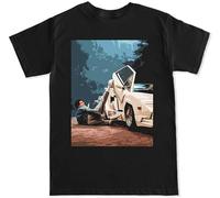 YUNLEl Leoghini Wall Street Wolf Movie Film Scorcese Stock Funny Mens T-Shirt Printed Men Black Graphic Tee S T-Shirt Black XL