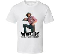 YUNLEl WWCD What Would Charles Ingalls Do Little House On The Prairie T Shirt T-Shirt White XXL