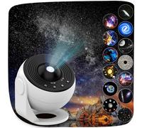 YunLone Proiettore Stella Soffitto13-in-1 Galassia Planetario con Timer, Proiettore Sistema Solare Skylight via lattea Lampada Luci Notturne con Nebulosa Luna Pianeti 13pcs Film