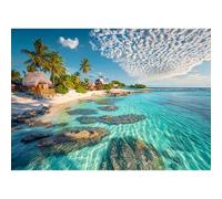 Yunlus Puzzle per adulti 1000 pezzi Impossibile Difficile Difficile Puzzle impegnativo per adulti 1000 pezzi Puzzle Summer Beach Brezza Puzzle 1000 pezzi 71,1 x 50,8 cm