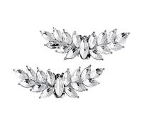 Yunmeryker 1 Paio di Toppe per Scarpe Da Sposa con E Perle di Cristallo E Diamanti