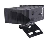 Yunmeryker 1000 Pezzi Schede Espositore Orecchini Cartoncini Porta Gioielli Supporti Orecchini Plastica Dura Etichette per Orecchini Resistenti Adatte per Banco, Nero