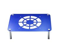 Yunmeryker Base di Raffreddamento per Router Supporto in Metallo per Dissipazione del Calore Supporto Multifunzione per Ventola USB Supporto Stabile SIL, Blu