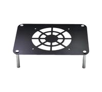 Yunmeryker Base di Raffreddamento per Router Supporto in Metallo per Dissipazione del Calore Supporto Multifunzione per Ventola USB Supporto Stabile SIL, Nero