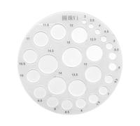 Yunmeryker Cerchio Template Acrilico Stencil Geometrico Strumento Rotondo Ruler Trasparente Piccolo Adatto per Studente Professionista Designer Artigiano Costruz, Da 3 a 15 Mm