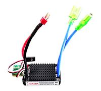Yunmeryker Controller velocità Mini 640A Regolatore ESC per Motori Brushed Controller Elettrico 640A Accessorio Barca Radiocomandata Stabile nella Gestione, Spina T