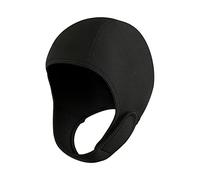 Yunmeryker Cuffia da Neoprene con Cappuccio, Copricapo Elastico per Muta, Resistente all'Acqua con Sottogola, Protezione per Orecchie E Testa, Nero