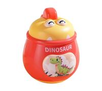 Yunmeryker Dinosaur Tumbler Giocattolo Animale Bambino Doll Sonaglio in Plastica Resistente per Stimolare Udito E Guida alla Presa Adatto, Rosso