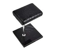 Yunmeryker Elegante Espositore per Orologi da Polso da Uomo E da Donna, Realizzato a Mano in Pelle E Marmo. Un Pratico Organizer di Orologi. Un'ide, Nero e Argento