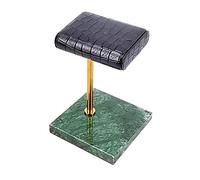 Yunmeryker Elegante Espositore per Orologi da Polso da Uomo E da Donna, Realizzato a Mano in Pelle E Marmo. Un Pratico Organizer di Orologi. Un'ide, Verde e Dorato