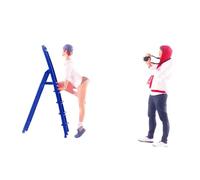 Yunmeryker Figurine in 1:64, Mini Modelli, Decorazioni per Tavoli da Gioco con La Sabbia, Figure Umane in Miniatura, Bianco