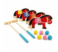 Yunmeryker Giochi da Giardino per Bambini 4-9 Anni - Set da Esterno in Legno per Divertimento Interattivo e Sociale