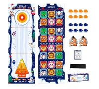Yunmeryker Gioco da Tavolo e Mini Bowling per Famie, Set Gioco da Tavolo Multi-attività o 5-in-1 con Animali dei Cartoni Animati