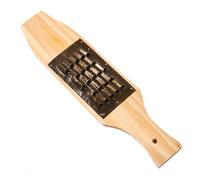 Yunmeryker Grattugia Verdure Manuale in Legno e Rame, Taglia Verdure e Affetta Verdure per Cucina, Tradizionale Cinese, 36 tavola di legno, 14 rame, 3 * 4 fori circa 9MM