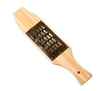 Yunmeryker Grattugia Verdure Manuale in Legno e Rame, Taglia Verdure e Affetta Verdure per Cucina, Tradizionale Cinese, 36 tavola di legno, 14 rame, 4 * 5 fori circa 8MM
