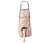 Yunmeryker Grembiule Da Party Grembiule Da Cucina Grembiule Da Scherzo Grembiule con Stampa 3D Divertente in Tessuto con Scherzo Piccante, 2, 96 x 56 cm