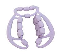 Yunmeryker Massaggiatore con 24 Ruote, Morsetto Circolare Regolabile per Massaggio alle Gambe, Ausilio per Il Rilassamento Muscolare, Pinza per Polpacci Tesi, Viola