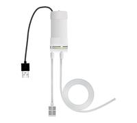 Yunmeryker Mini Pompa Elettrica Autoadescante USB, Mini Pompa Elettrica Sommergibile DC5V, Strumento Portatile con Tubo Flessibile E Filtro in Pietra per Casa, G, con Filtro Metallico