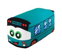 Yunmeryker Peluche Autobus Scolastico Morbido Cuscino Auto Giocattolo Imbottito Oggetto Decorativo Ornamento Carino Tessuto Delicato Adatto per Bambini Adulti, Verde 20 cm