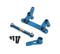 Yunmeryker RC Auto Parti Sterzo Set Componenti Sostituzione Alluminio Assemblaggio Asta Servo 25T per Modelli 1 16 16101 16102 16103 16104 Adatti a Manutenzione, Cielo Blu