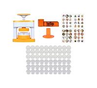 Yunmeryker Set di 30 Pezzi per Creare Spille E Distintivi Fai-da-te con Strumento di Taglio, Realizzato in Materiale PP, Ideale per Eventi, Attività per, con 48 insieme
